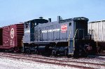 Louisville & Nashville SW1500 #5003, coupled to a good looking Missouri Pacific 40 foot box car, 